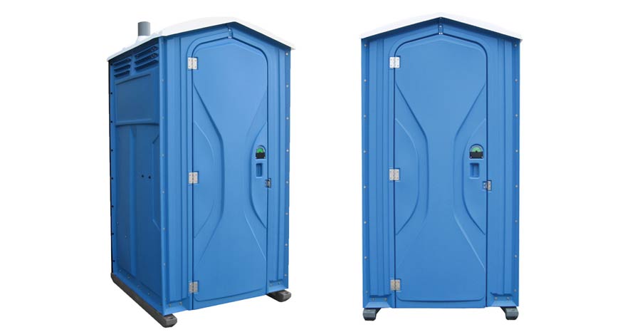 Long-term porta potty units on site in Wyoming, Michigan